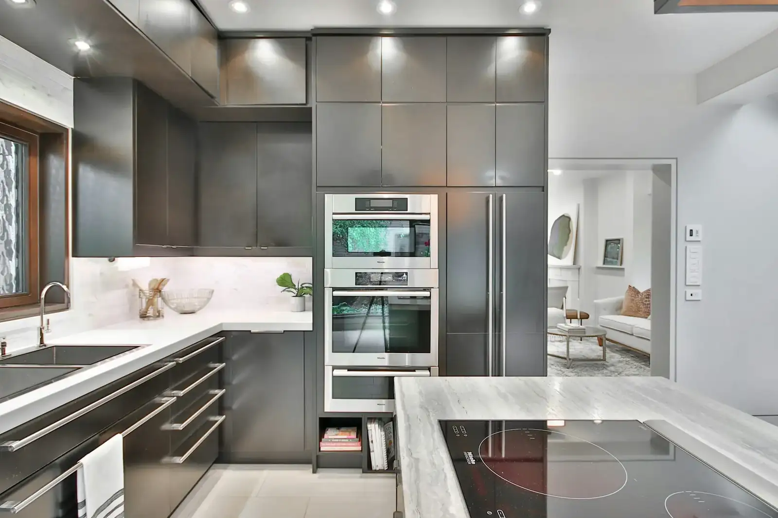 Modern kitchen with built-in ovens