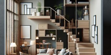 Creative Ideas for a Small Living Room with Stairs Layout